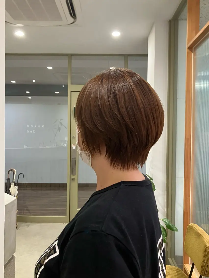 ショート ショートヘア 平松 里穗のヘアスタイル