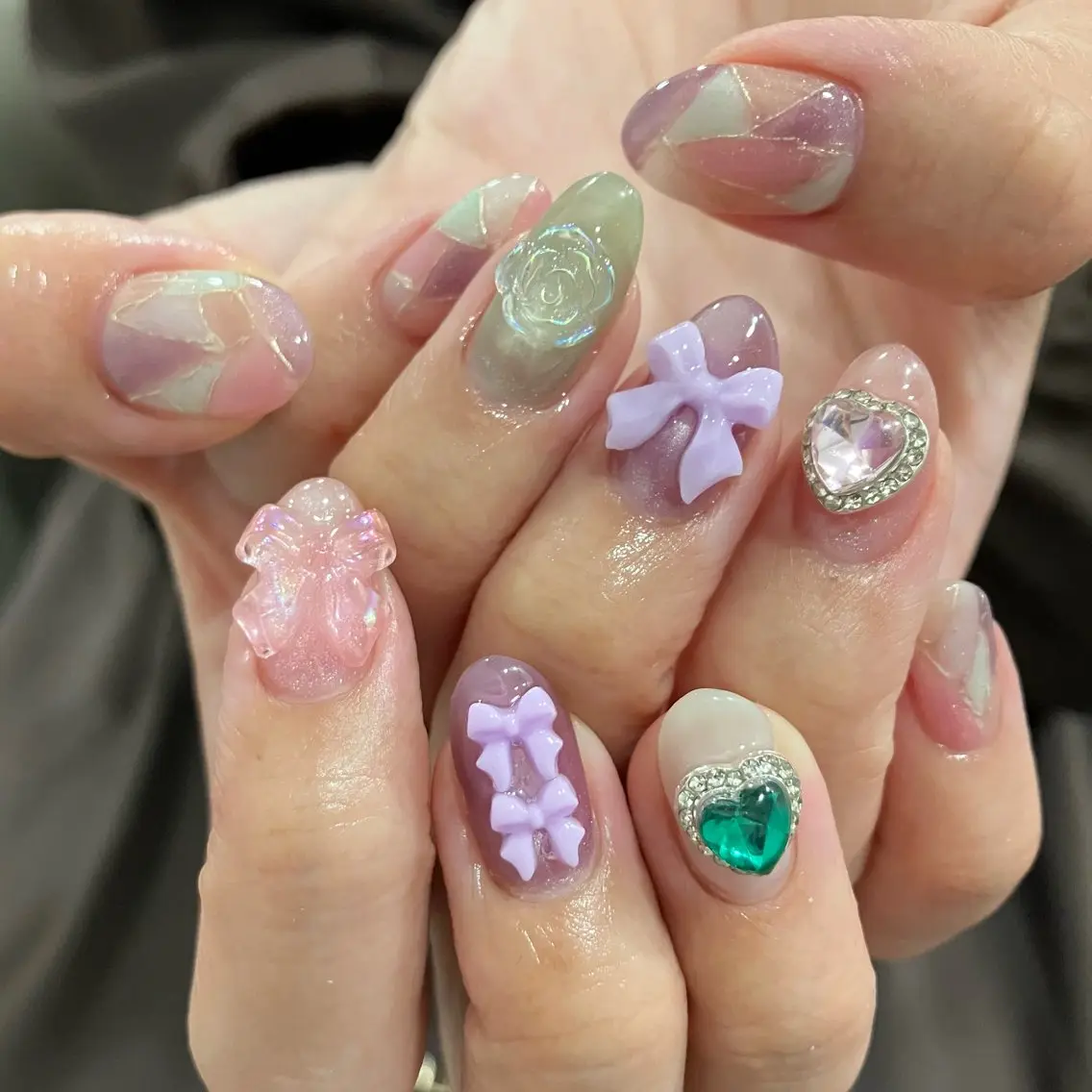 ネイル 持ち込み ハンドネイル Noa新越谷 Makikoのネイルデザイン