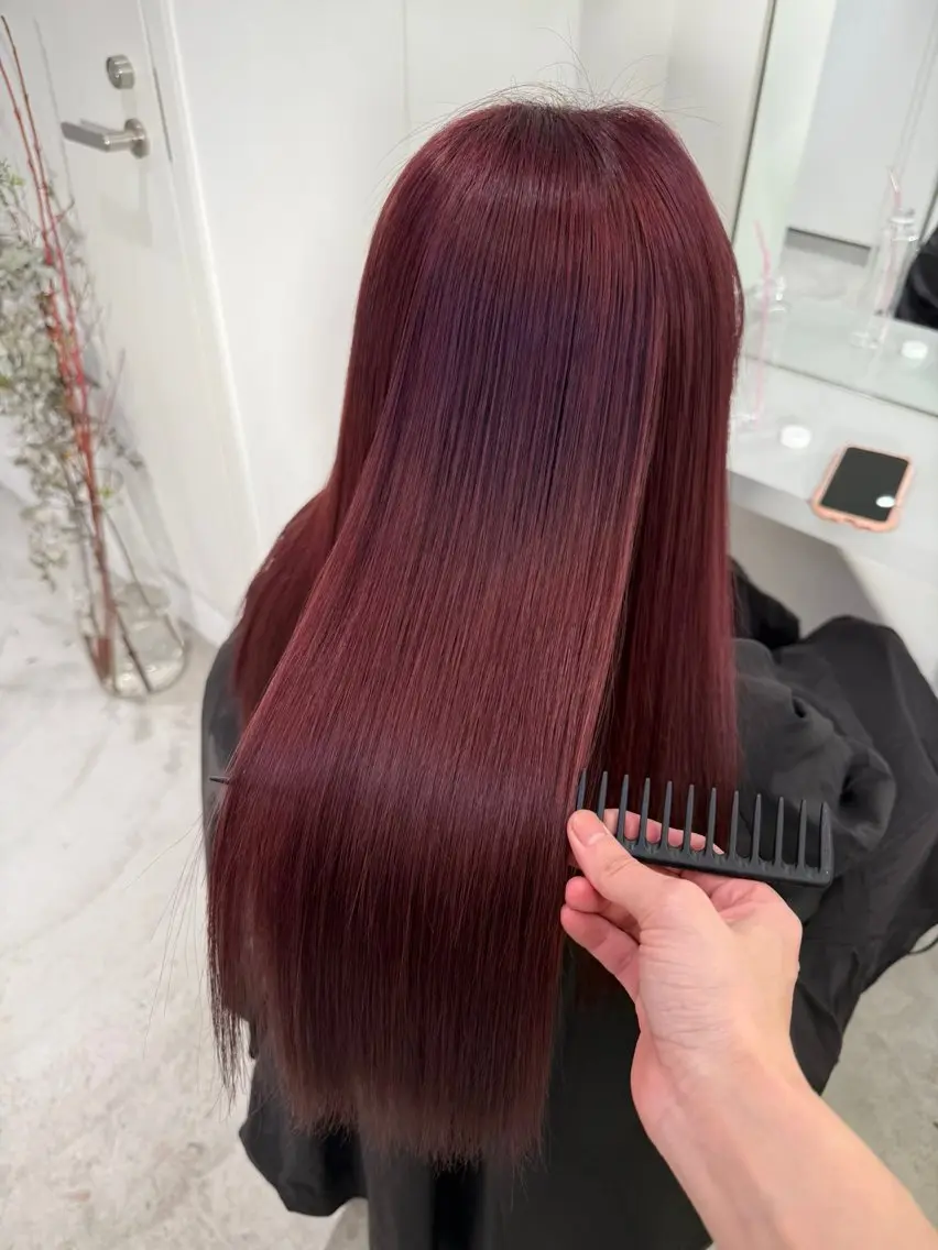 ロング ヘアカラー トリートメント okumura makiのヘアスタイル