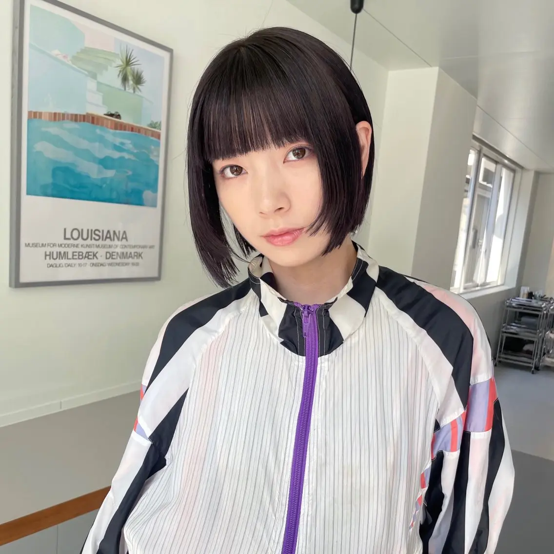 前髪カットの写真
