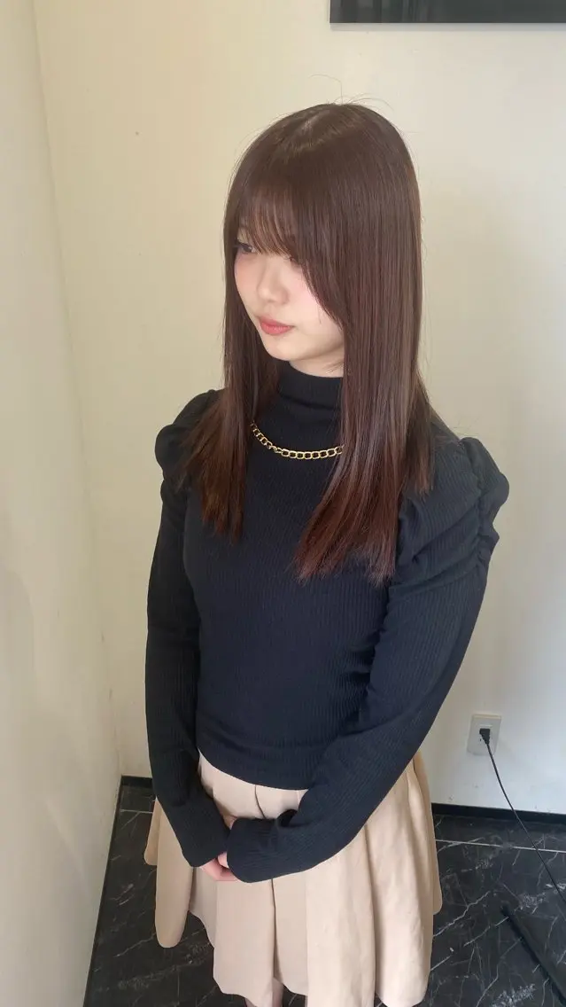 ロング ヘアカラー トリートメント 水野 聖哉のヘアスタイル