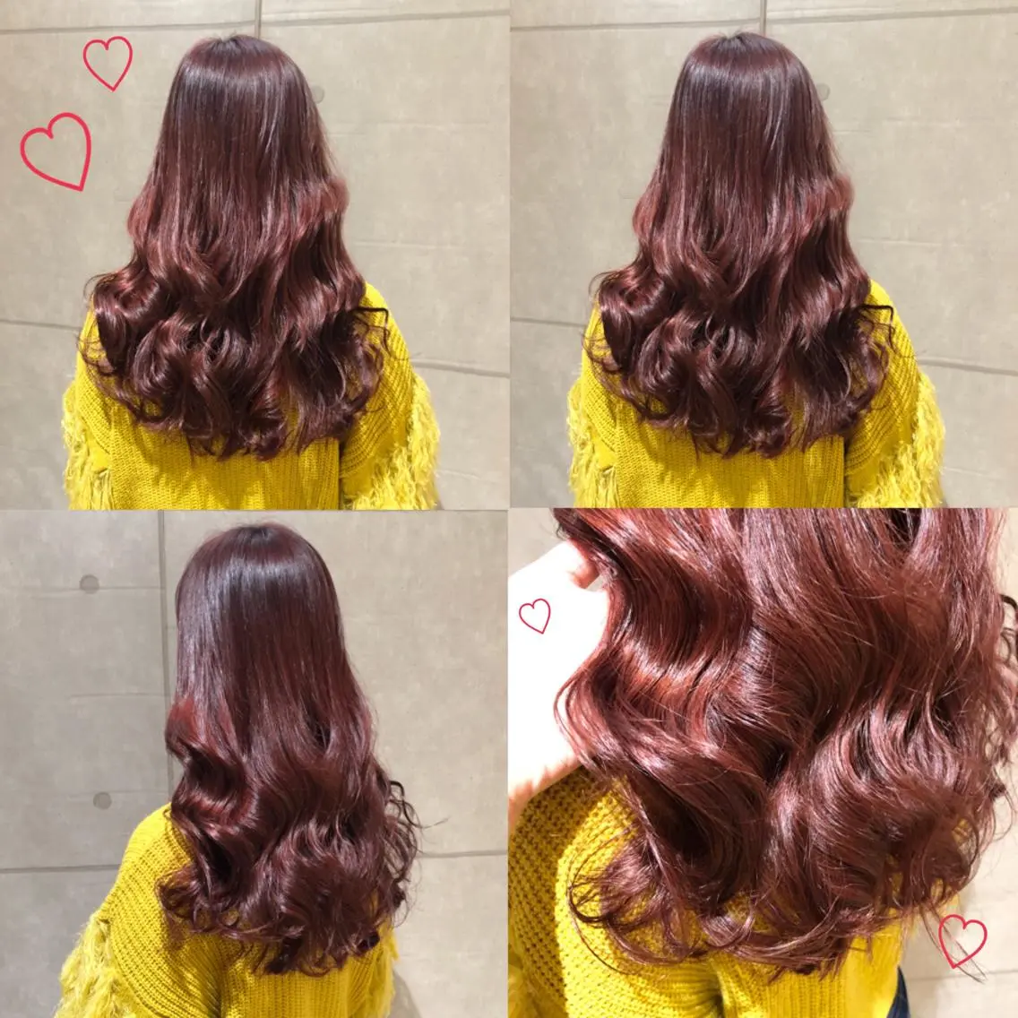 ロング カラー ブリーチ レッドカラー 韓国ヘア得意❤︎森澤 悠佳のヘアスタイル