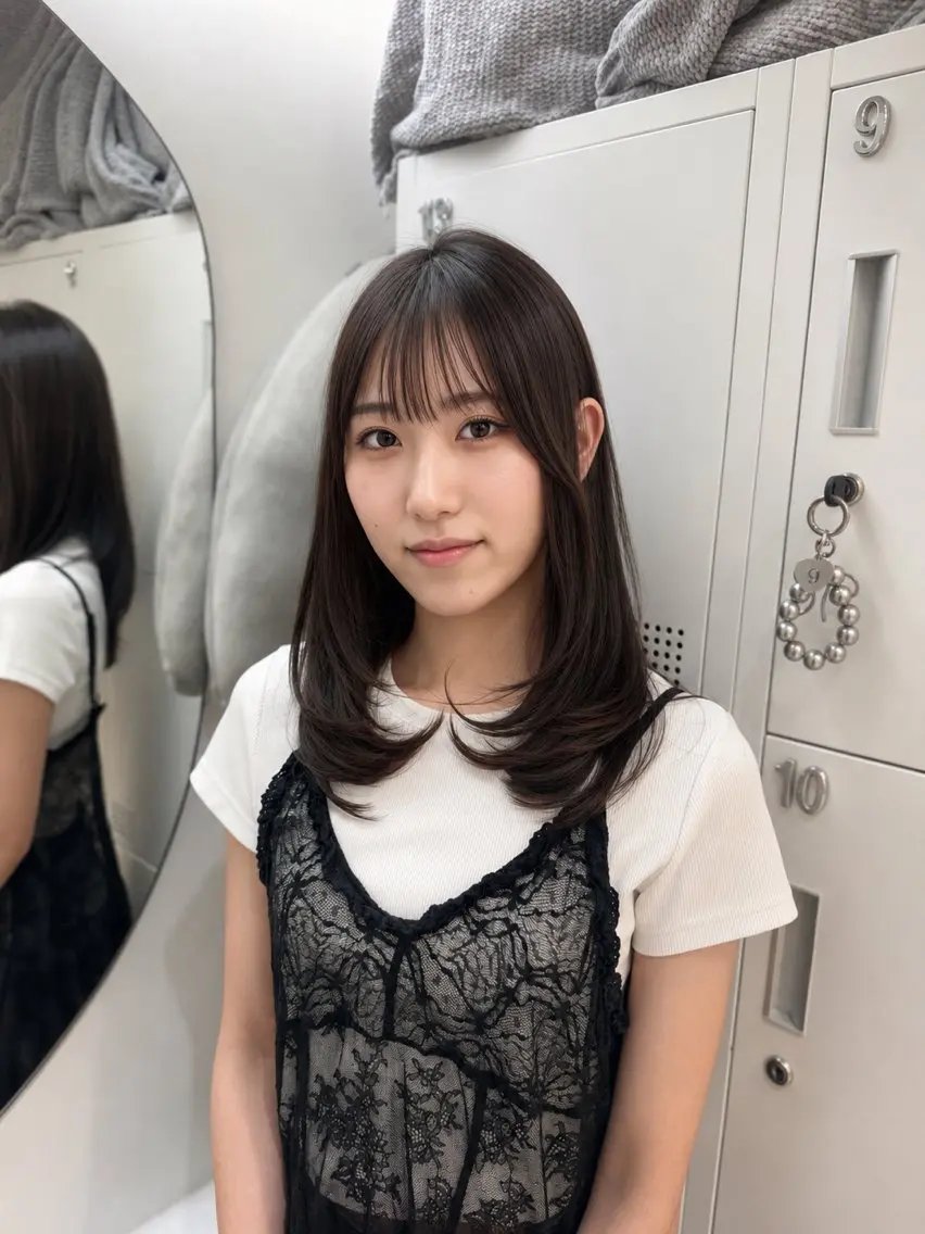 ミディアム 韓国ヘア /ami🎀のヘアスタイル