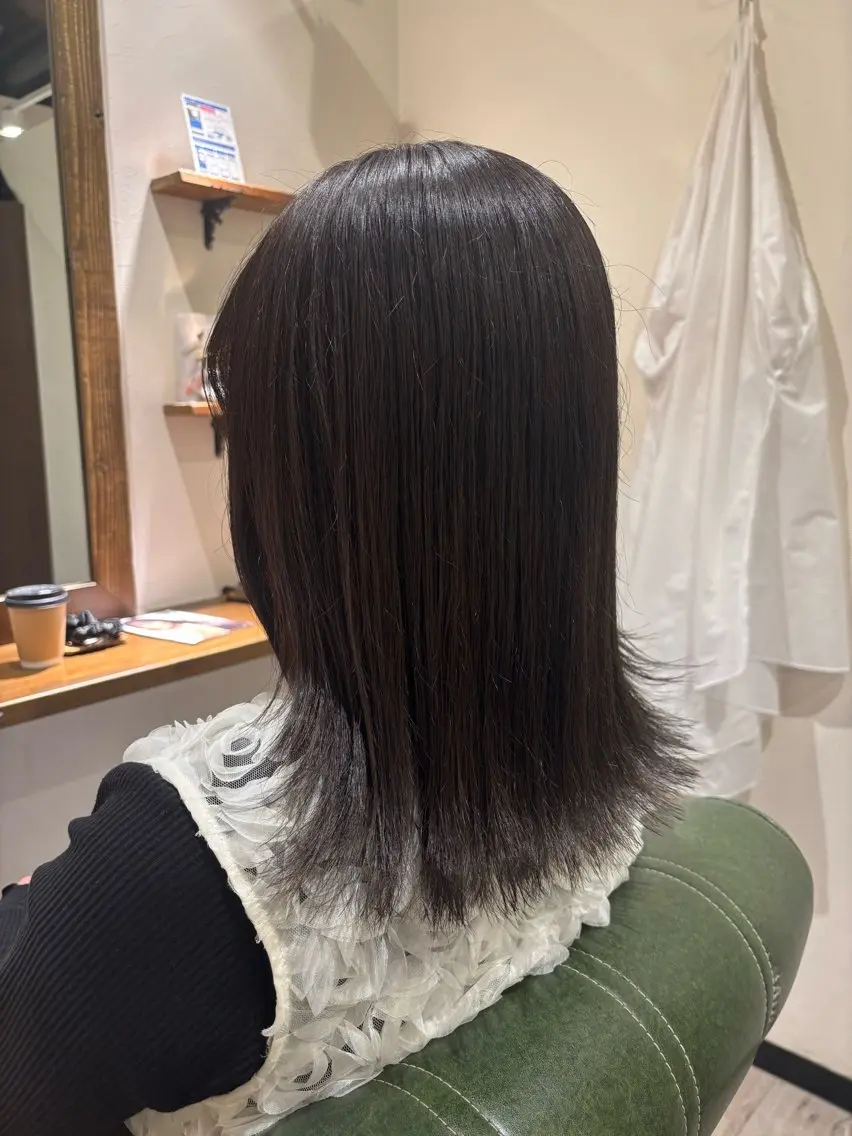ミディアム カラー カット ヘアカラー 脇坂 歩夢のヘアスタイル