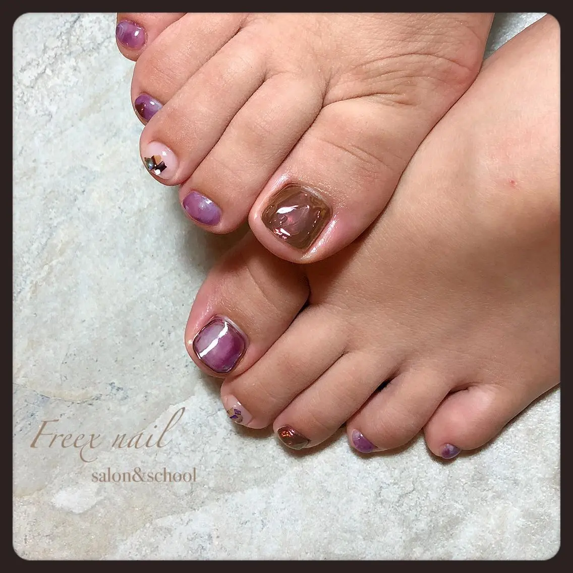 ネイル フットネイル freex nail /ニュアンス/個性派のネイルデザイン