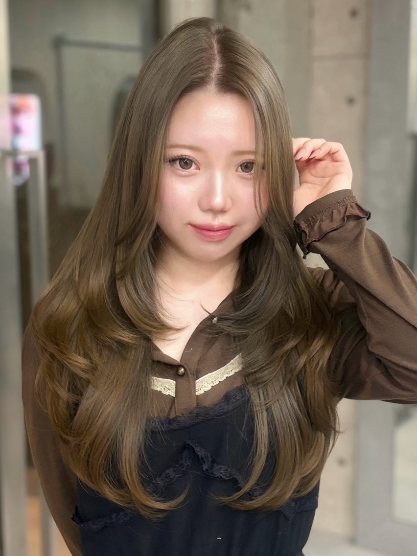 ロング カラー ヘアカラー 韓国/透明感カラー みのり 🕊️のヘアスタイル