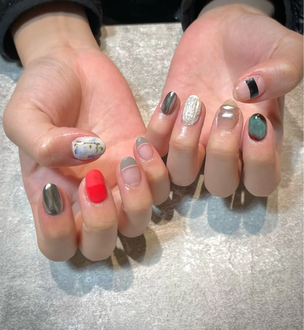 ネイル 持ち込み ハンドネイル nail moanaのネイルデザイン