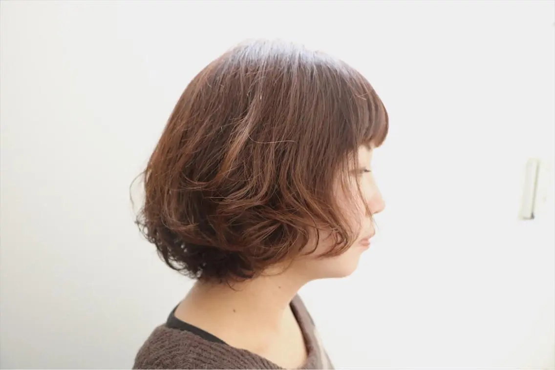 ショート パーマ soins de MaLilyのヘアスタイル