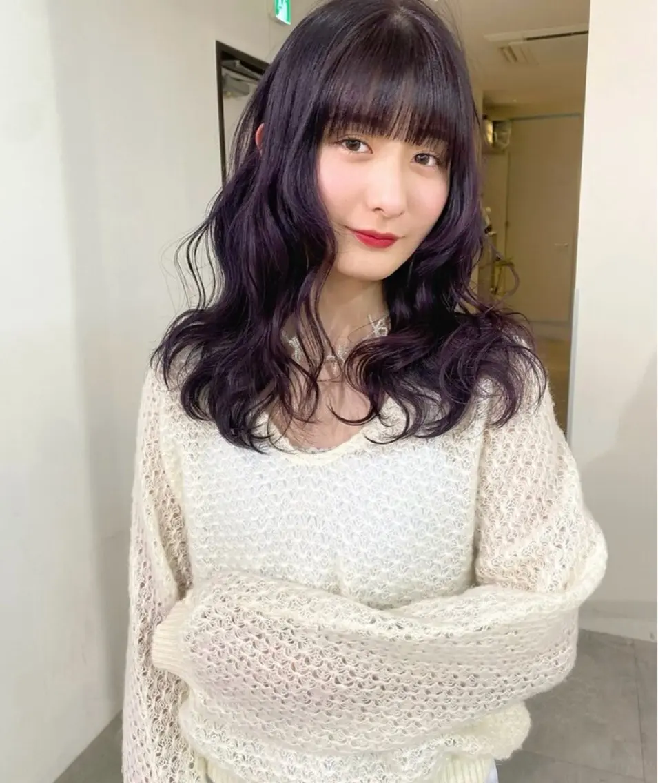 ミディアム 本田 マナミのヘアスタイル