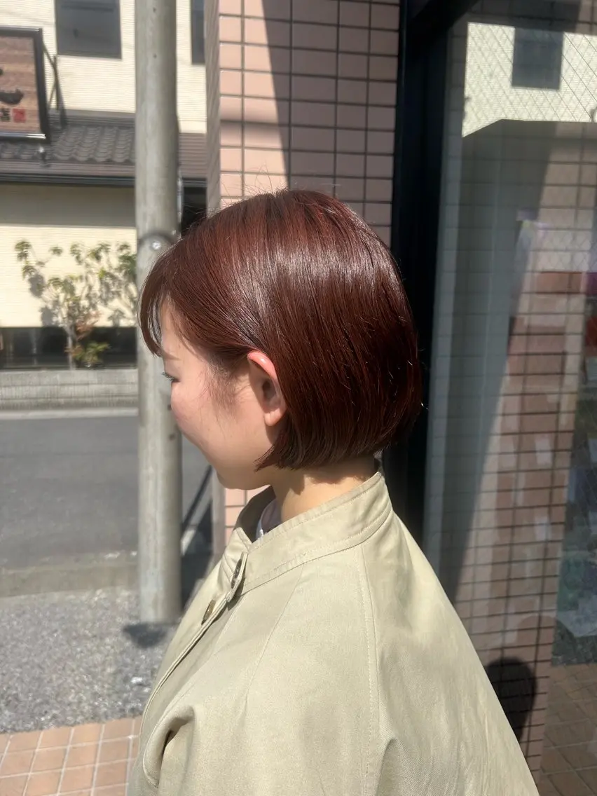 ミディアム ヘアカラー トリートメント 🫧顔周りカット 🫧樫村優香のヘアスタイル