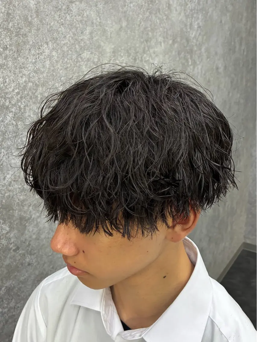 パーマ メンズ カット パーマ シャドウパーマ特化 🩵Chisatoのヘアスタイル