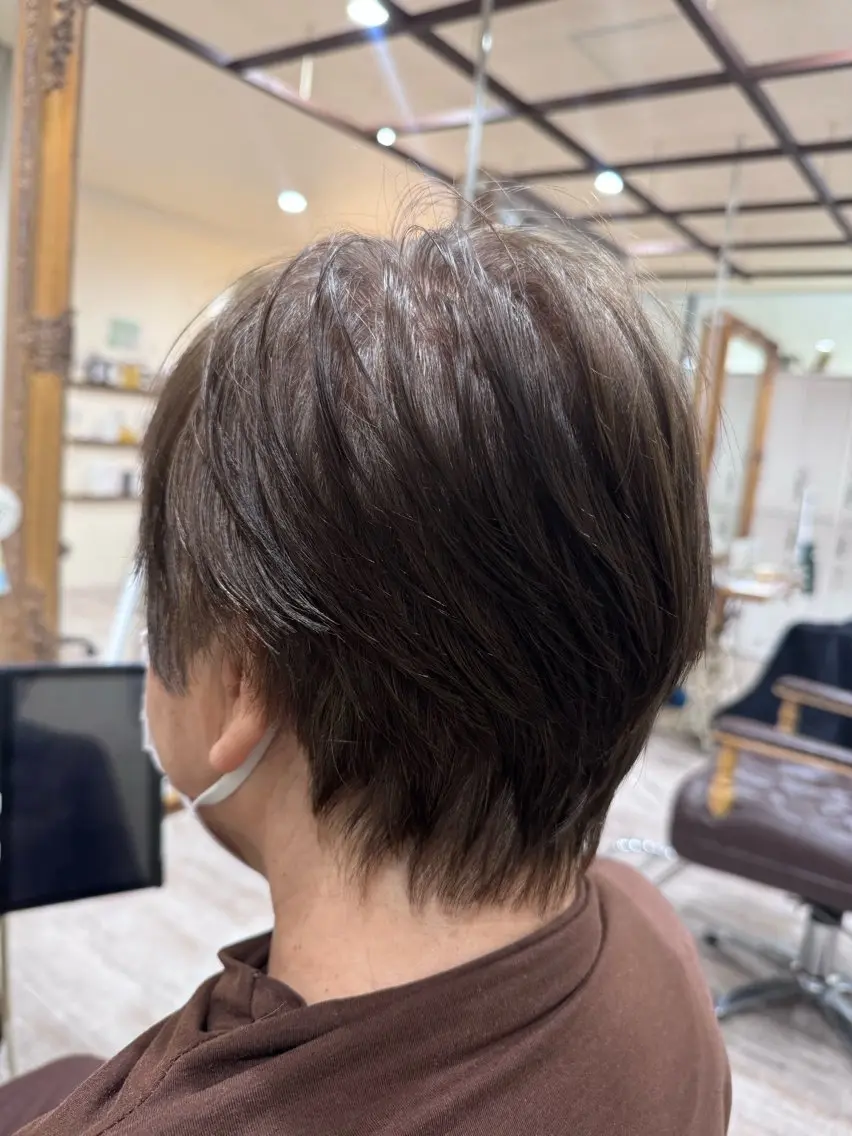 ショート カラー くびれヘア ショートヘア カット ヘアカラー トリートメント 新越谷noble店長 松本拓也▶◀*.のヘアスタイル