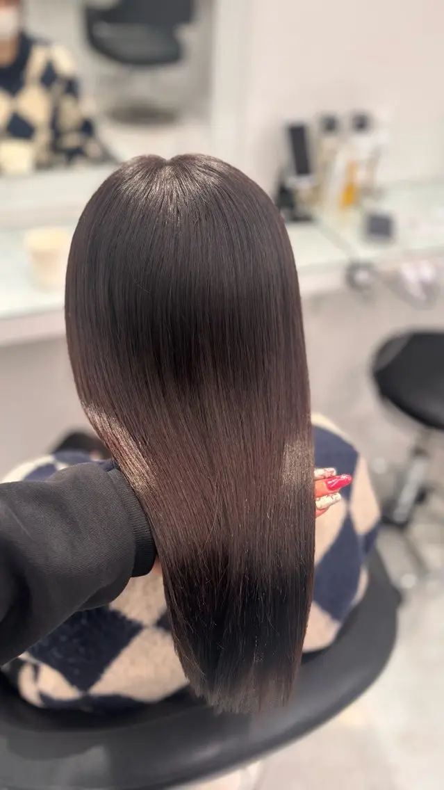 カラー ヘアカラー トリートメント 韓国風大人キレイめ ヘア/HIMENAのヘアスタイル
