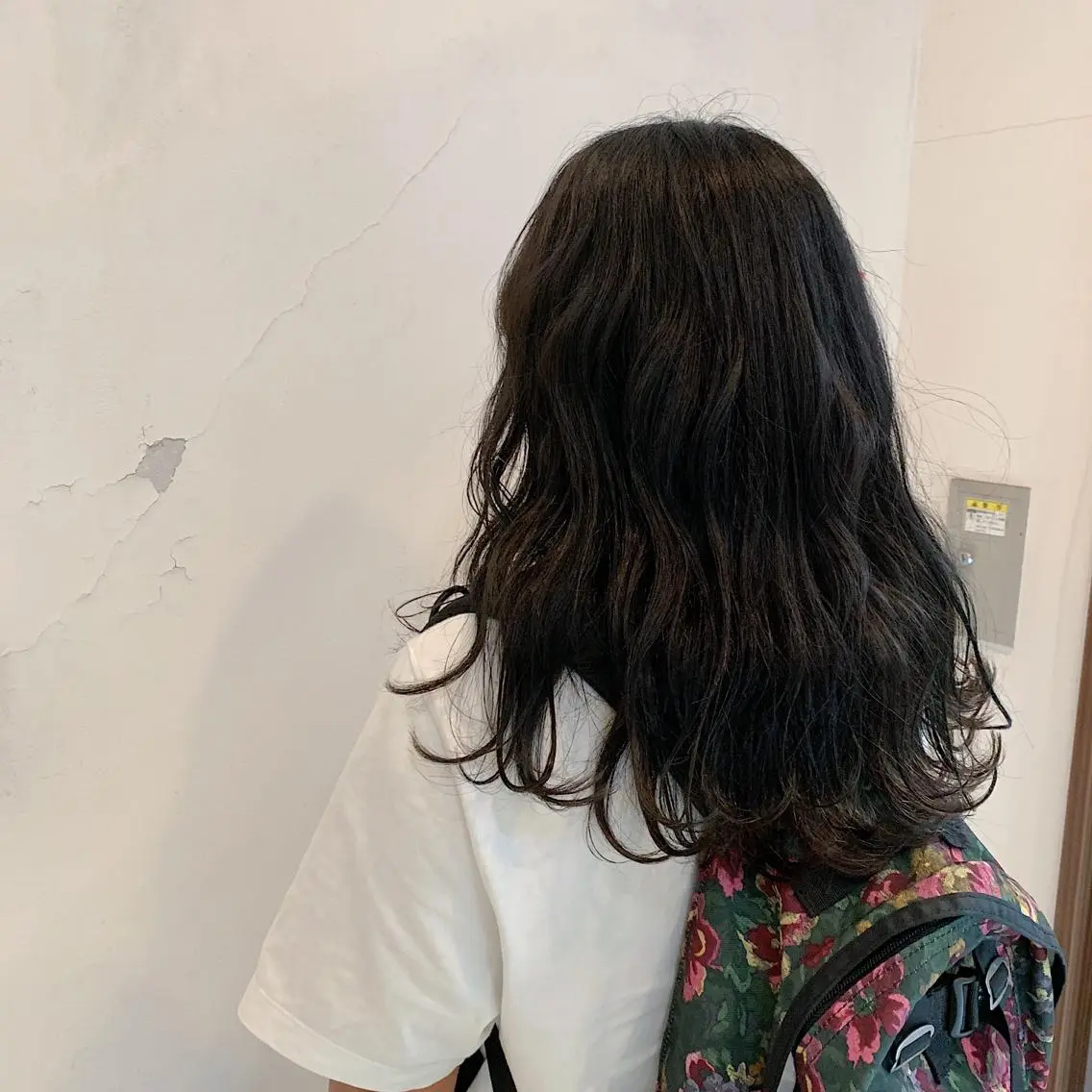 ロング カラー 黒髪 ブルーカラー ブルーブラック 似合わせカットカラー ♡佐藤捺美のヘアスタイル