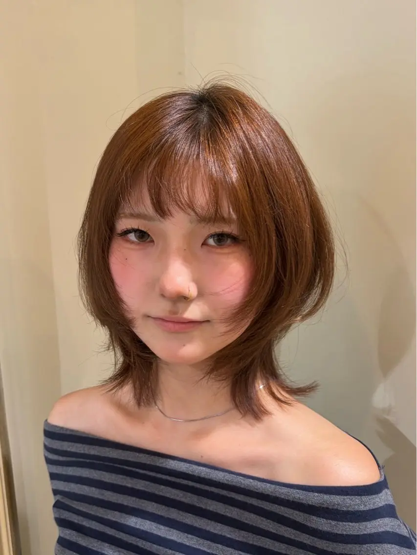 ショート 恵比寿 Yuki 地毛風カラー🌱のヘアスタイル