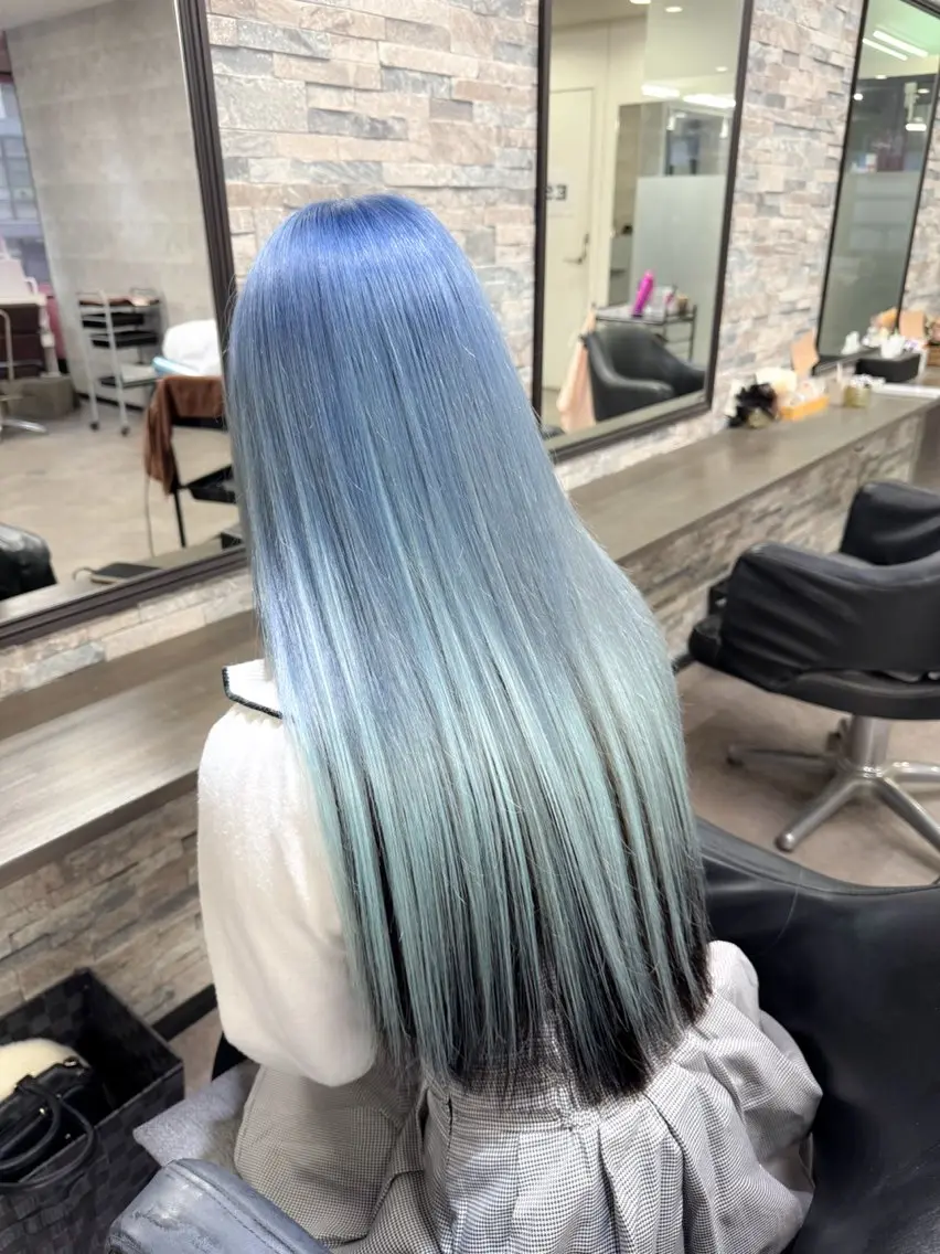 ロング カラー カット ヘアカラー トリートメント エクステ ハイトーンエクステ 🎩カズキ🎩のヘアスタイル