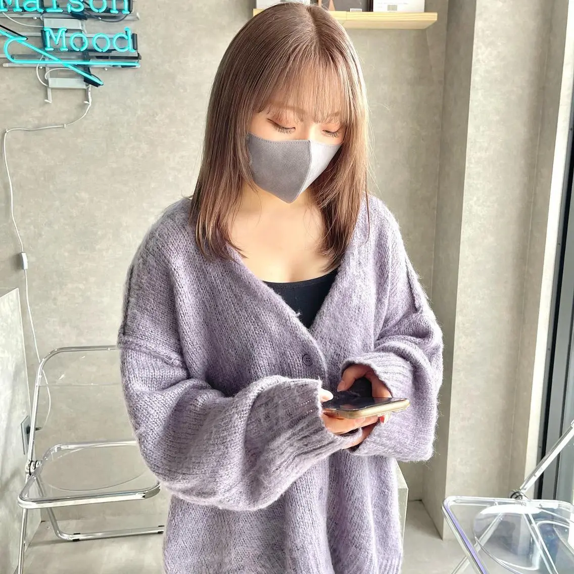 ショート ハイライト 髪質改善 河原 亮のヘアスタイル