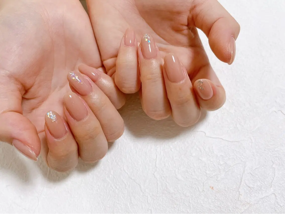 ネイル シンプルネイル ハンドネイル kiki nail たまプラーザのネイルデザイン