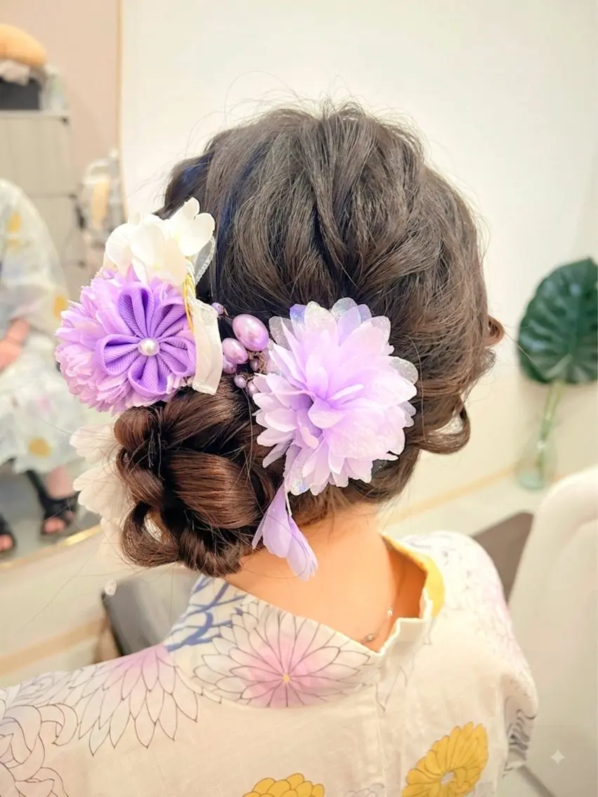 ヘアアレンジ お団子ヘア 着付け アイデザイナーズ 与野店のその他イメージ