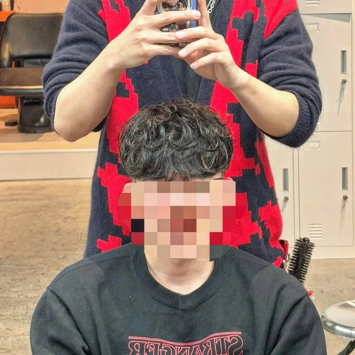 ショート カラー パーマ メンズ カット パーマ 🎧【パーマ師】 SOUMA🎧のヘアスタイル