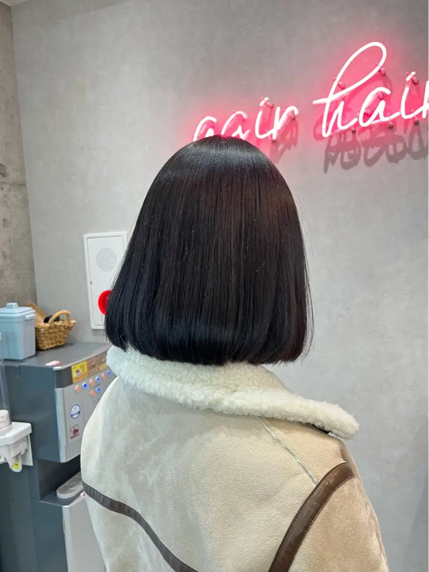 ショート カット トリートメント 🪽髪質改善矯正 🤍MIU🤍のヘアスタイル