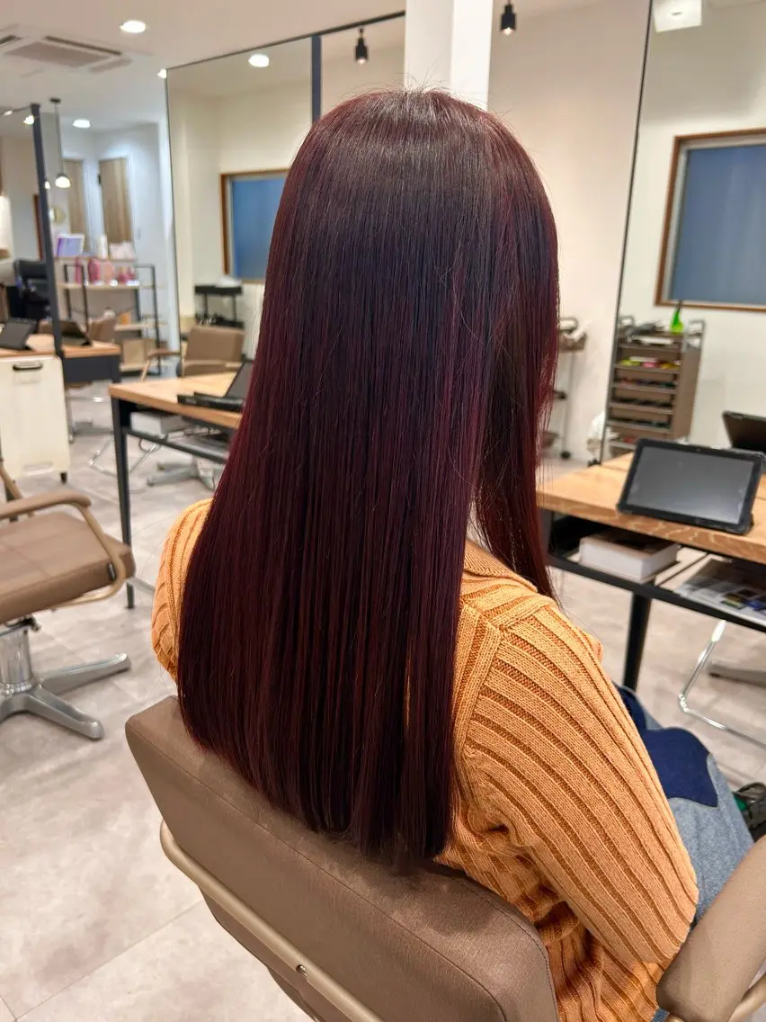 ロング ヘアカラー ボブ/暖色カラー 🎧 kei 🎀のヘアスタイル