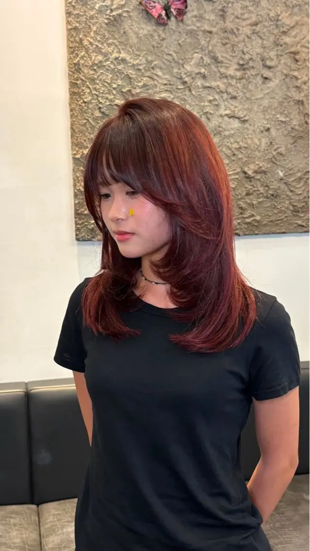 ミディアム カラー ヘアカラー 表参道/似合わせ⟡⋆ 木村 心優♡のヘアスタイル