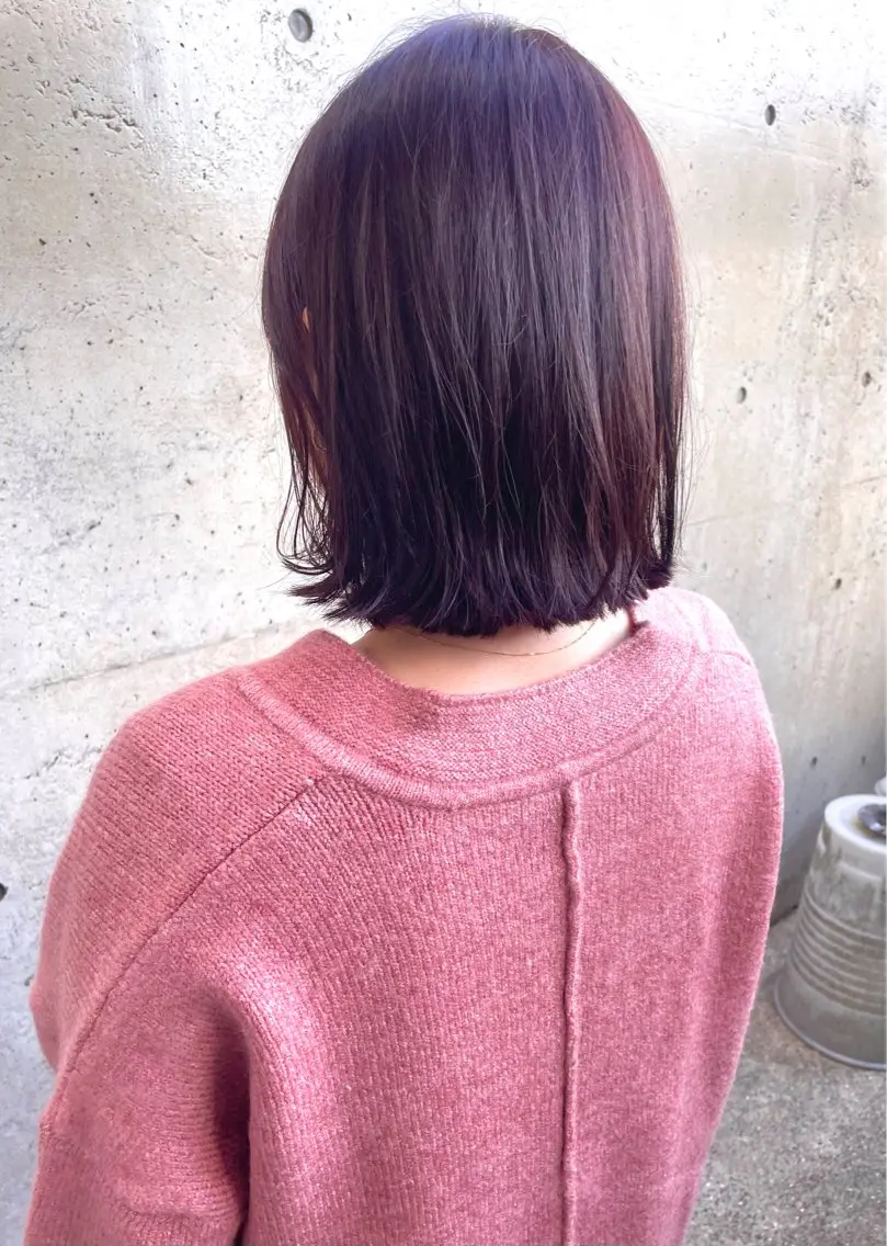 ミディアム カラー 日高 香織のヘアスタイル