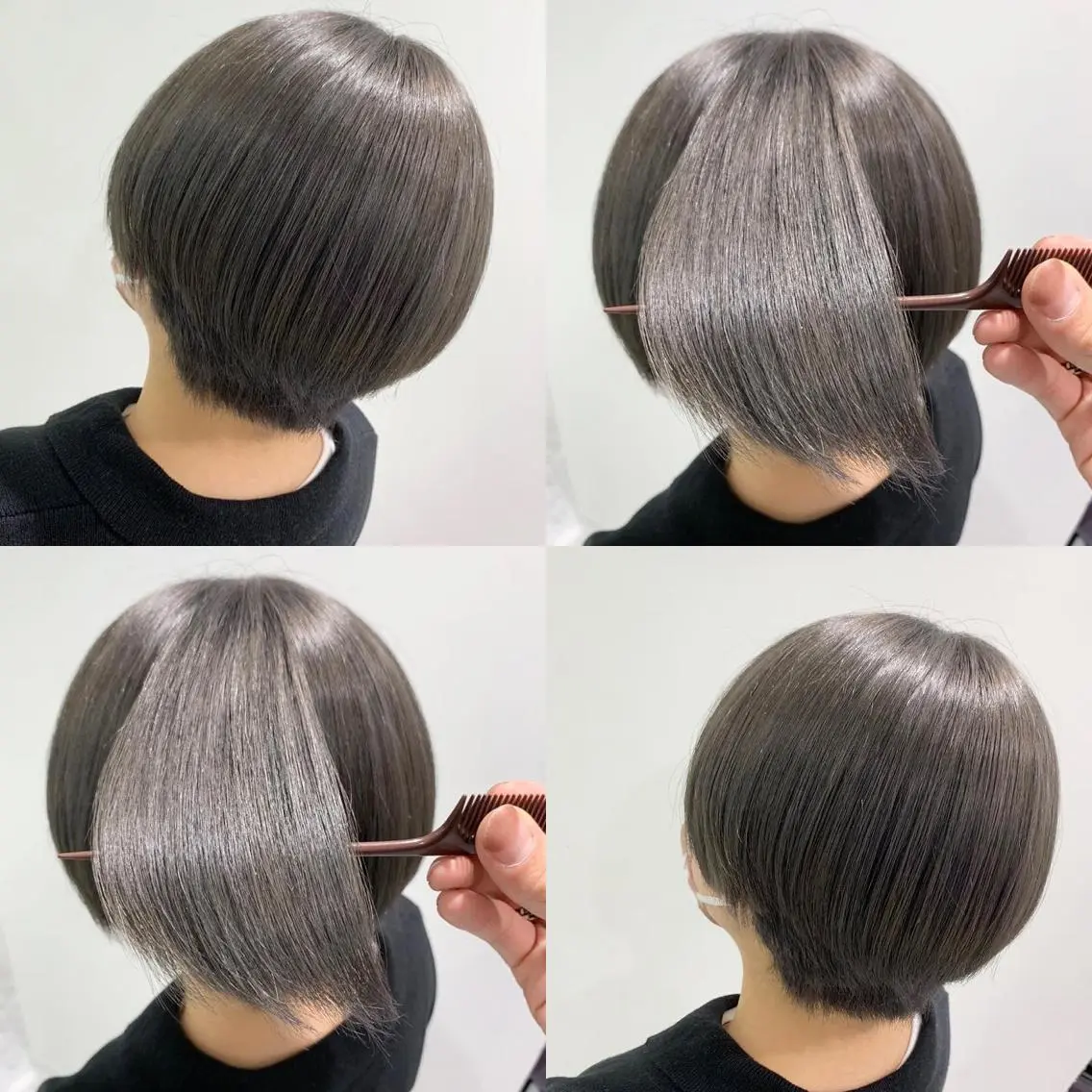 ショート カラー 🪞透明感カラー🫧 縮毛矯正🥇かずきのヘアスタイル