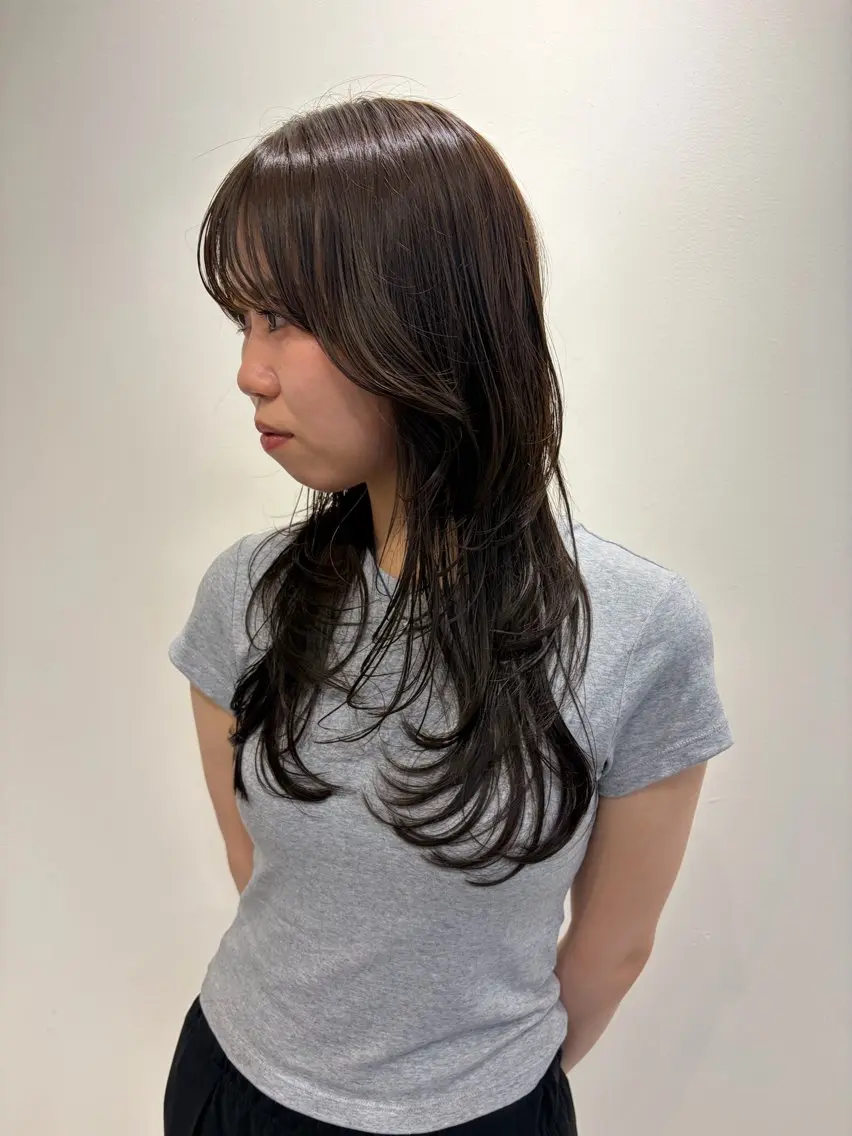 ロング カラー ヘアカラー 田中 遥陽のヘアスタイル
