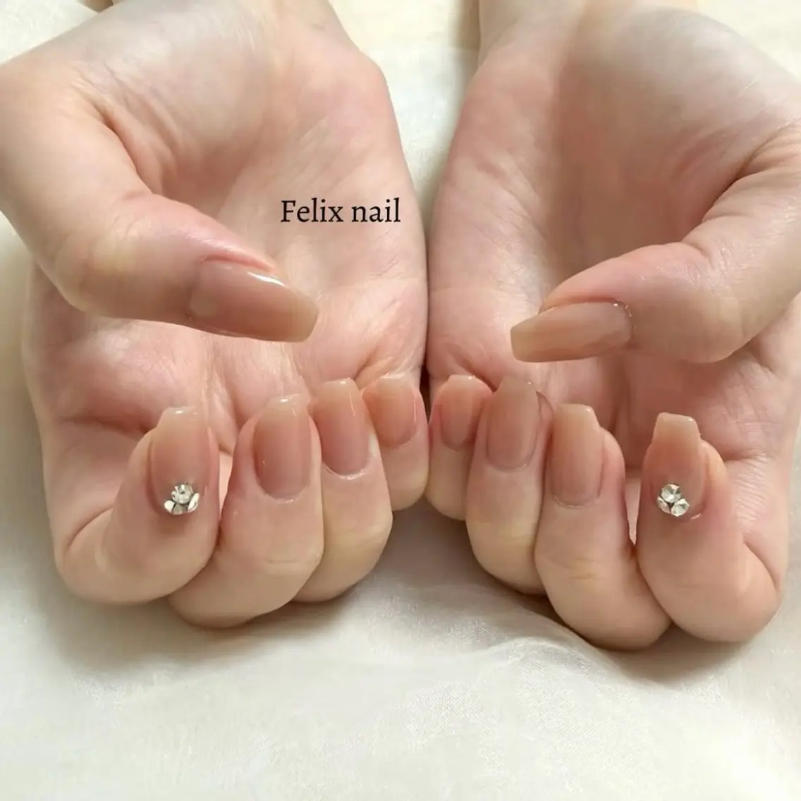 ネイル ハンドネイル フェリックスネイル 大人綺麗/トレンドのネイルデザイン