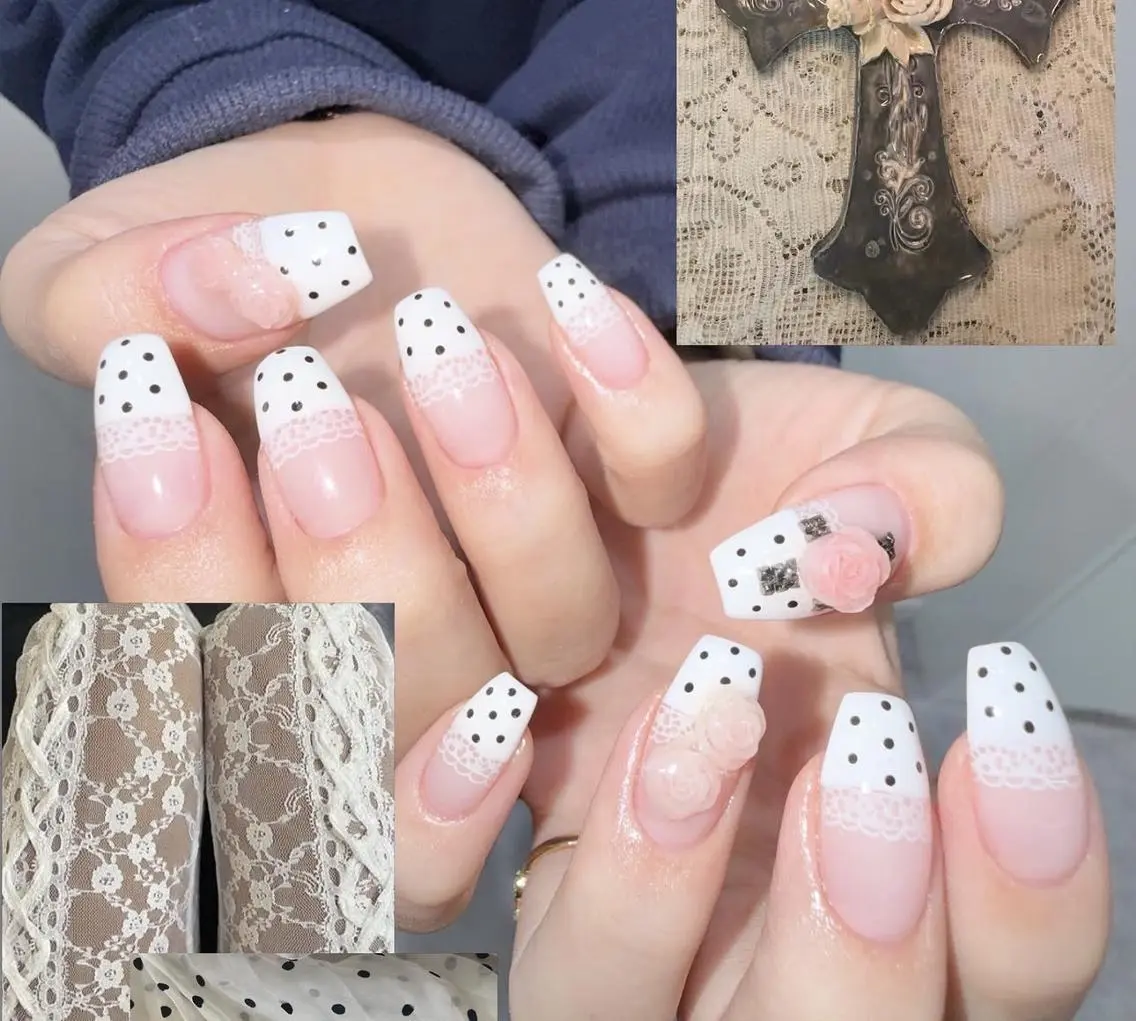 ネイル フレンチネイル ガーリー キラキラネイル ピンク 春ネイル ハンドネイル H.baby Nail Salonのネイルデザイン