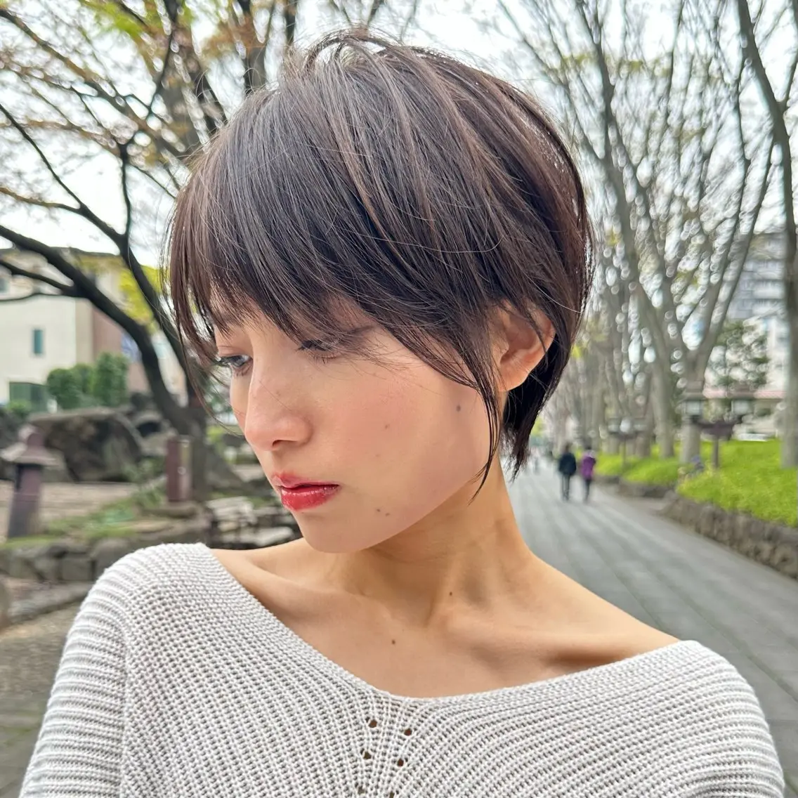 ショート ショートヘア カット ヘアカラー トリートメント ヘッドスパ 縮毛矯正/レイヤー taiga🐯のヘアスタイル