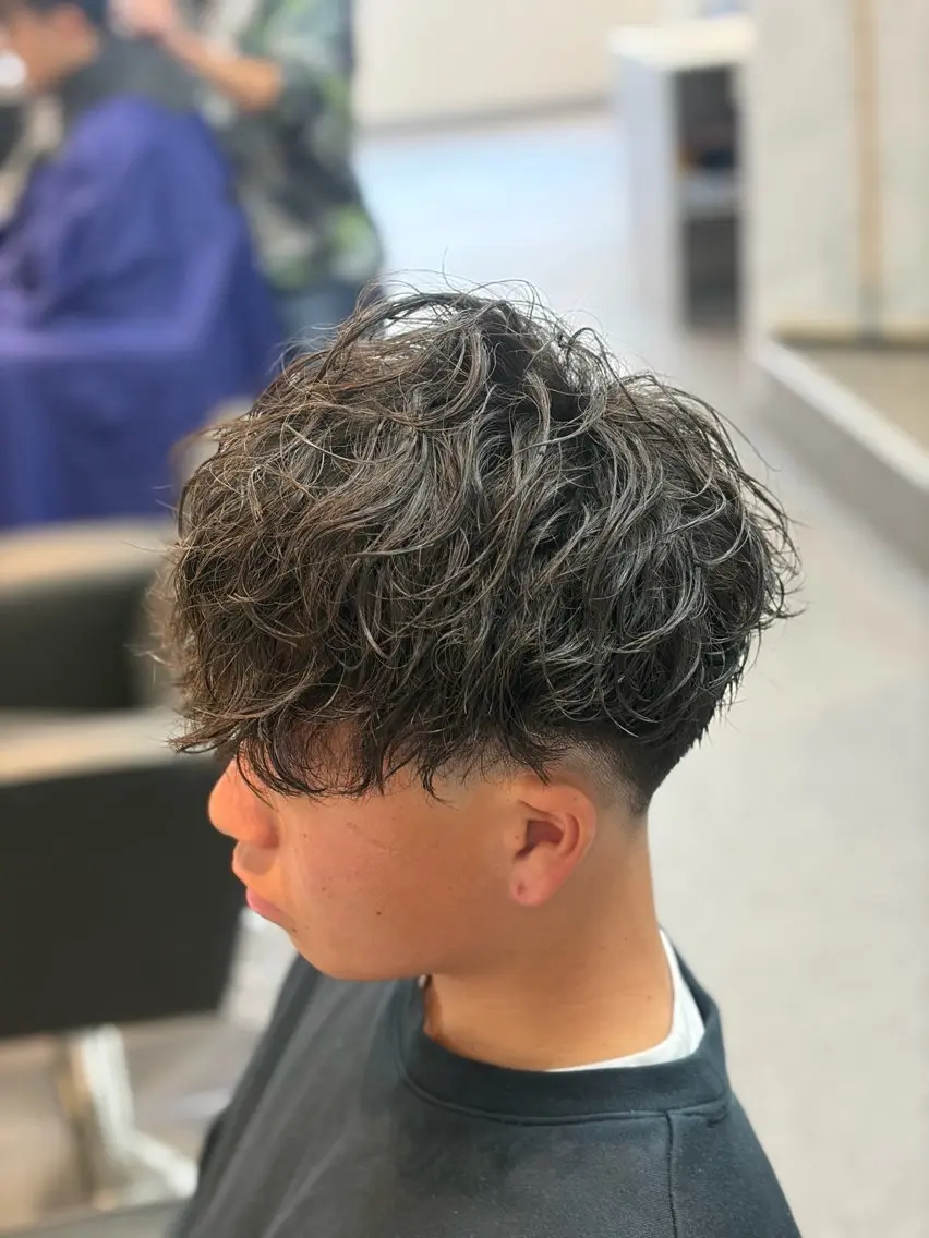パーマ メンズ カット パーマ メンズ特化/パーマ/ フェードWATARUのヘアスタイル