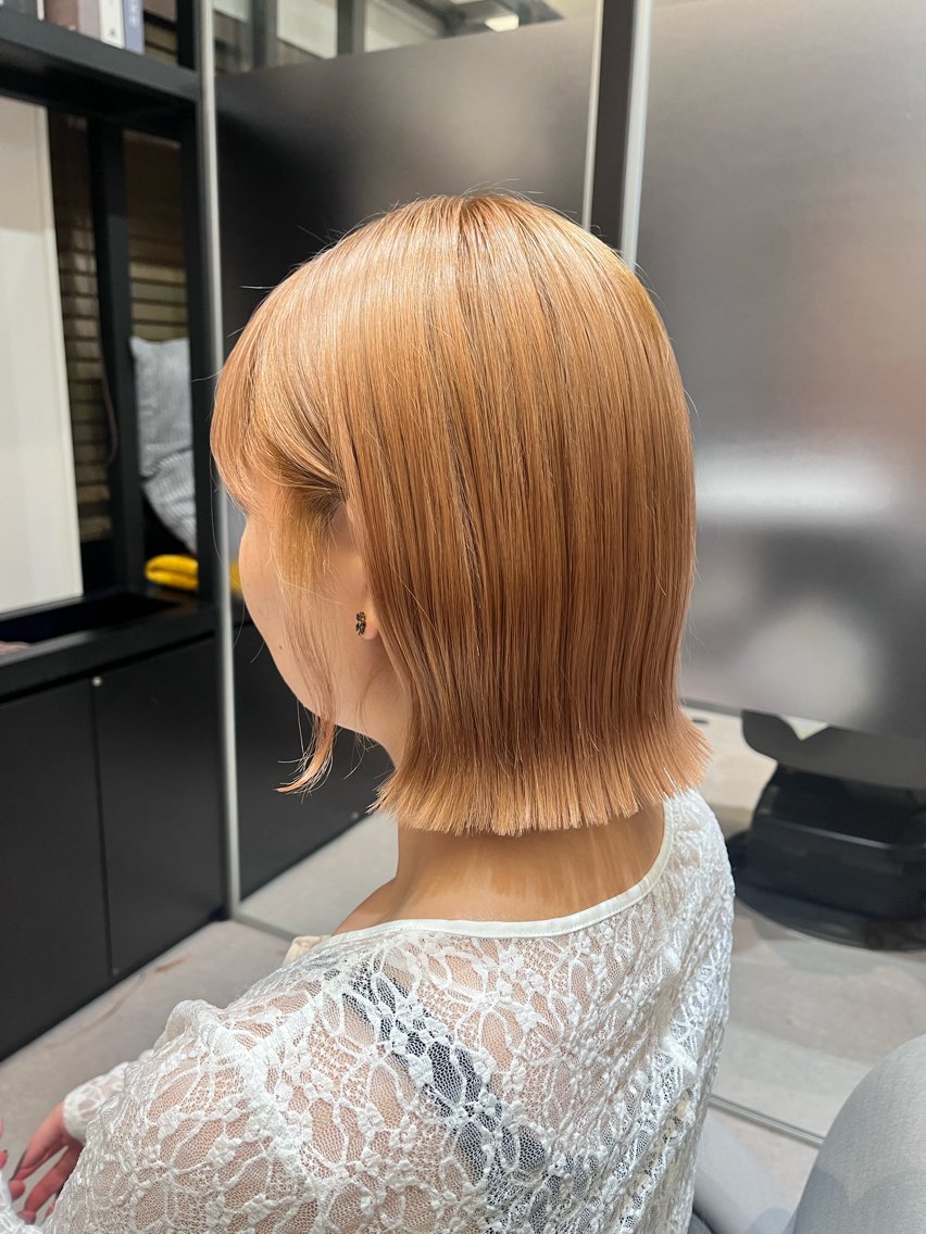 ミディアム ボブ 菊池 友菜のヘアスタイル