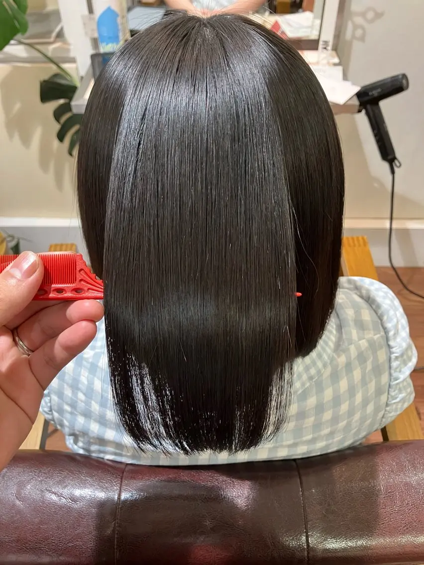 セミロング 縮毛矯正 トリートメント 北田 瑠人のヘアスタイル