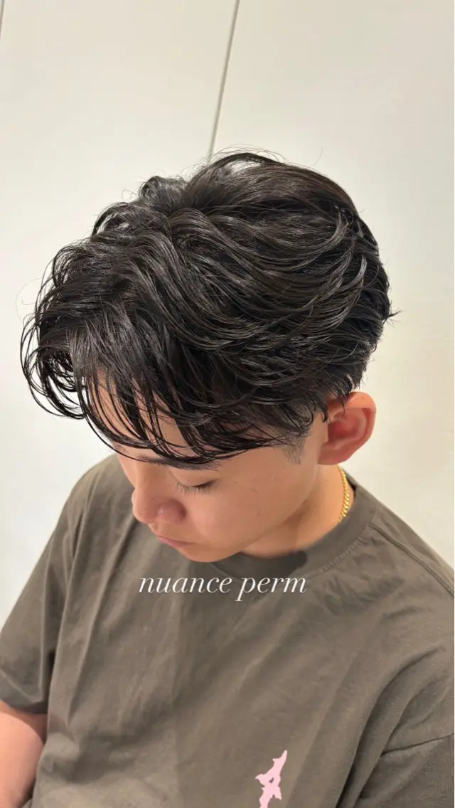 パーマ メンズ メンズパーマ ニュアンスパーマ 山本拓実 立川美容師のヘアスタイル