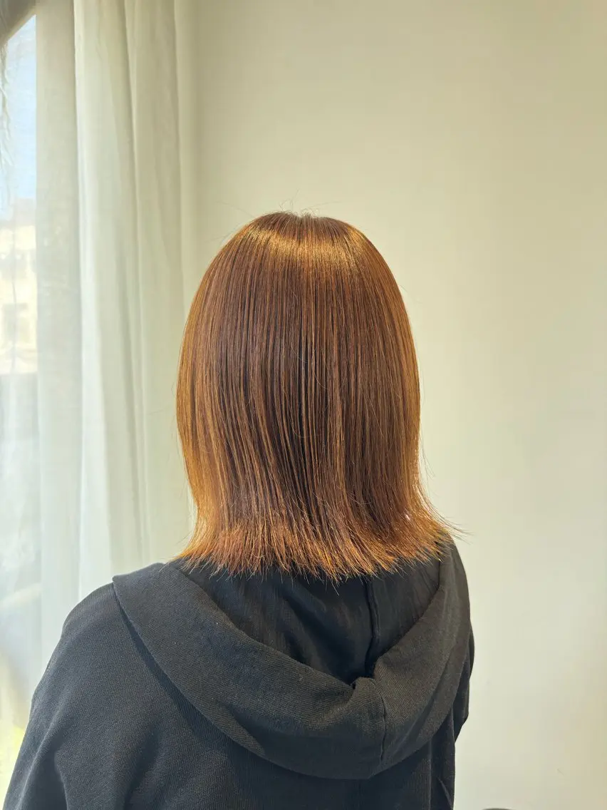 ミディアム カラー カット ヘアカラー kage Nanamiのヘアスタイル