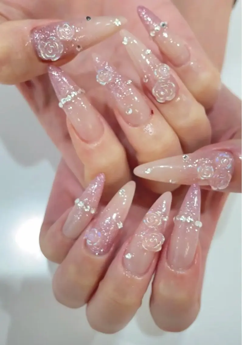 ネイル アートネイル べっ甲ネイル チークネイル 桜ネイル 成人式 ハンドネイル ハンドケア For you. Nail Salonのネイルデザイン