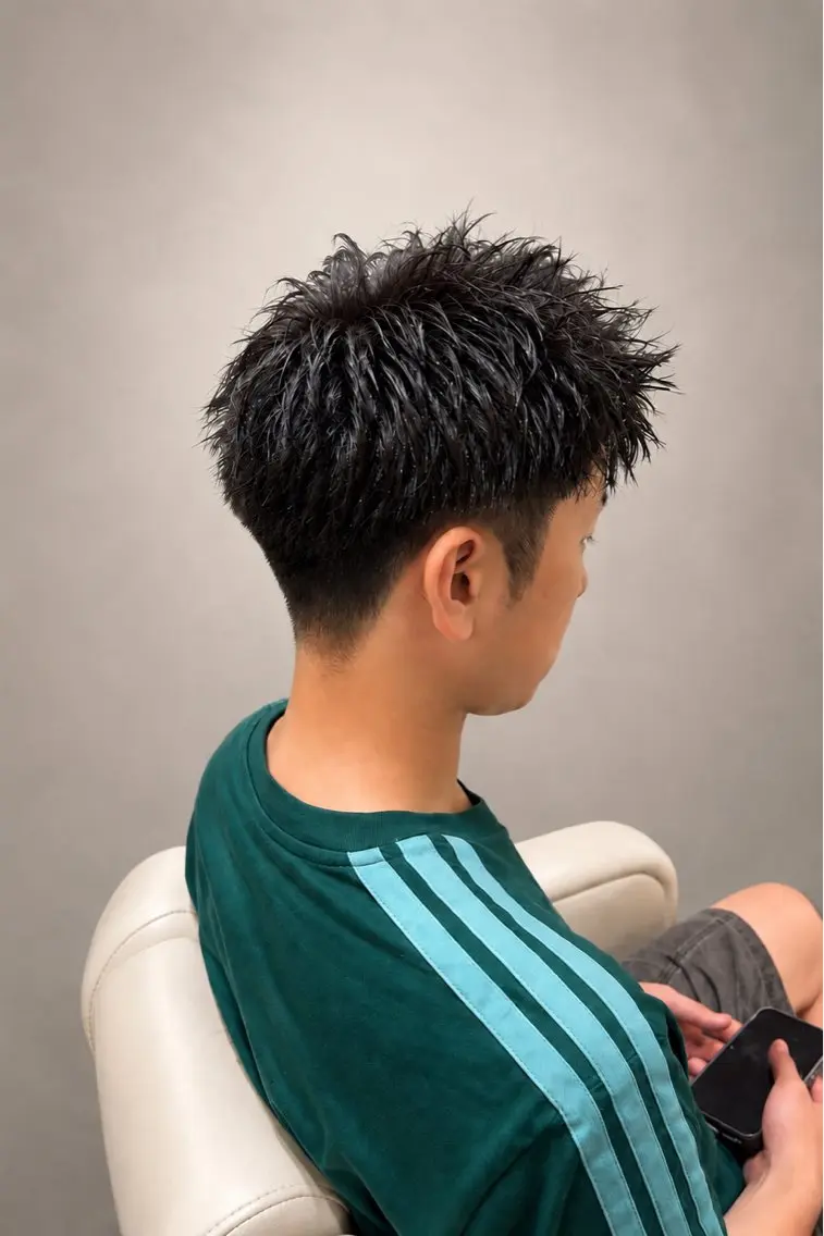 ショート カラー メンズ カット ヘアカラー メンズ募集🖤カット パーマ🩶城山ユウラのヘアスタイル