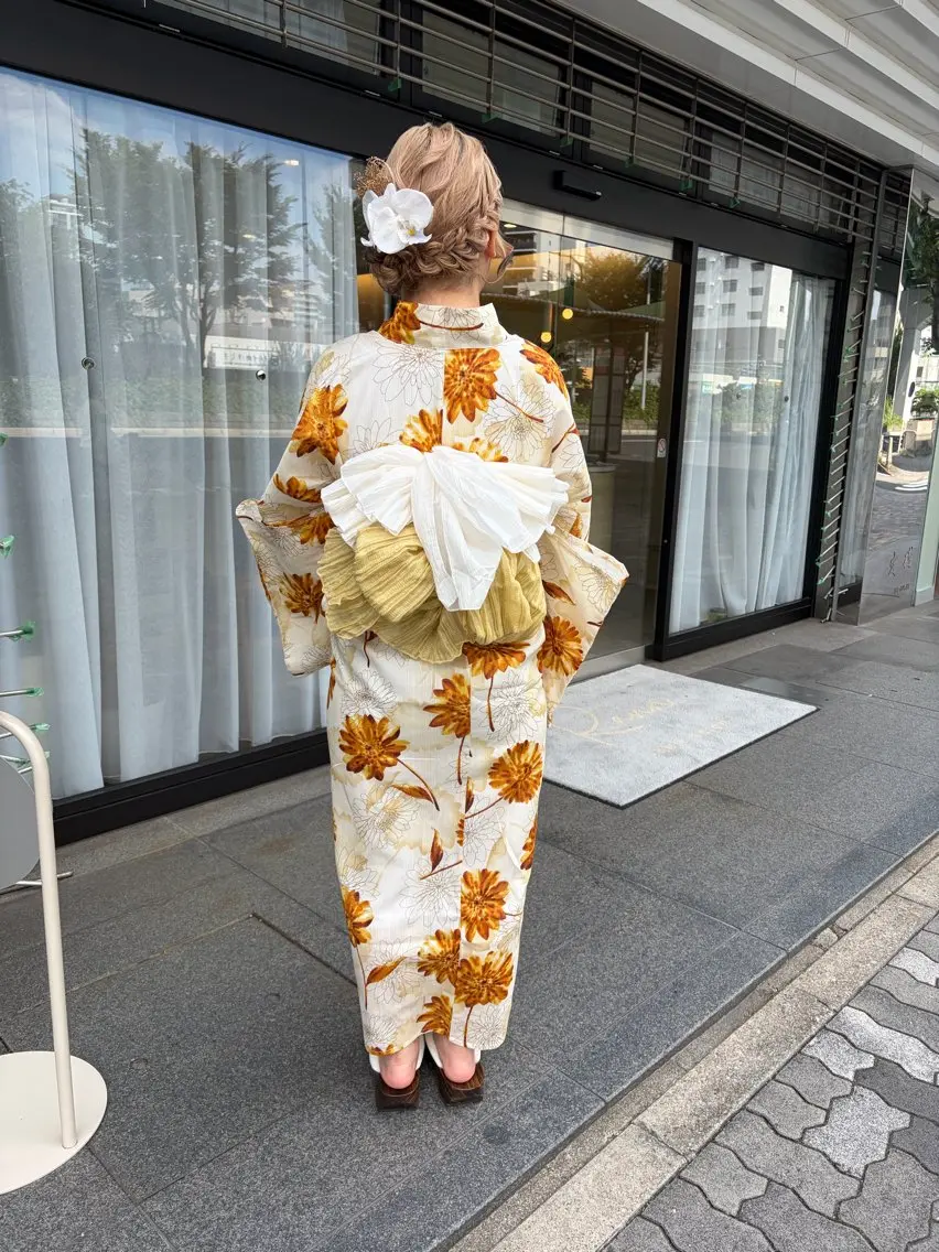 着付け ユ ミのヘアスタイル