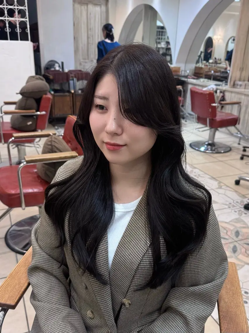 ロング 韓国風ヘア レイヤーカット カット ウルフ/レイヤー /髪質改善 ナユタのヘアスタイル