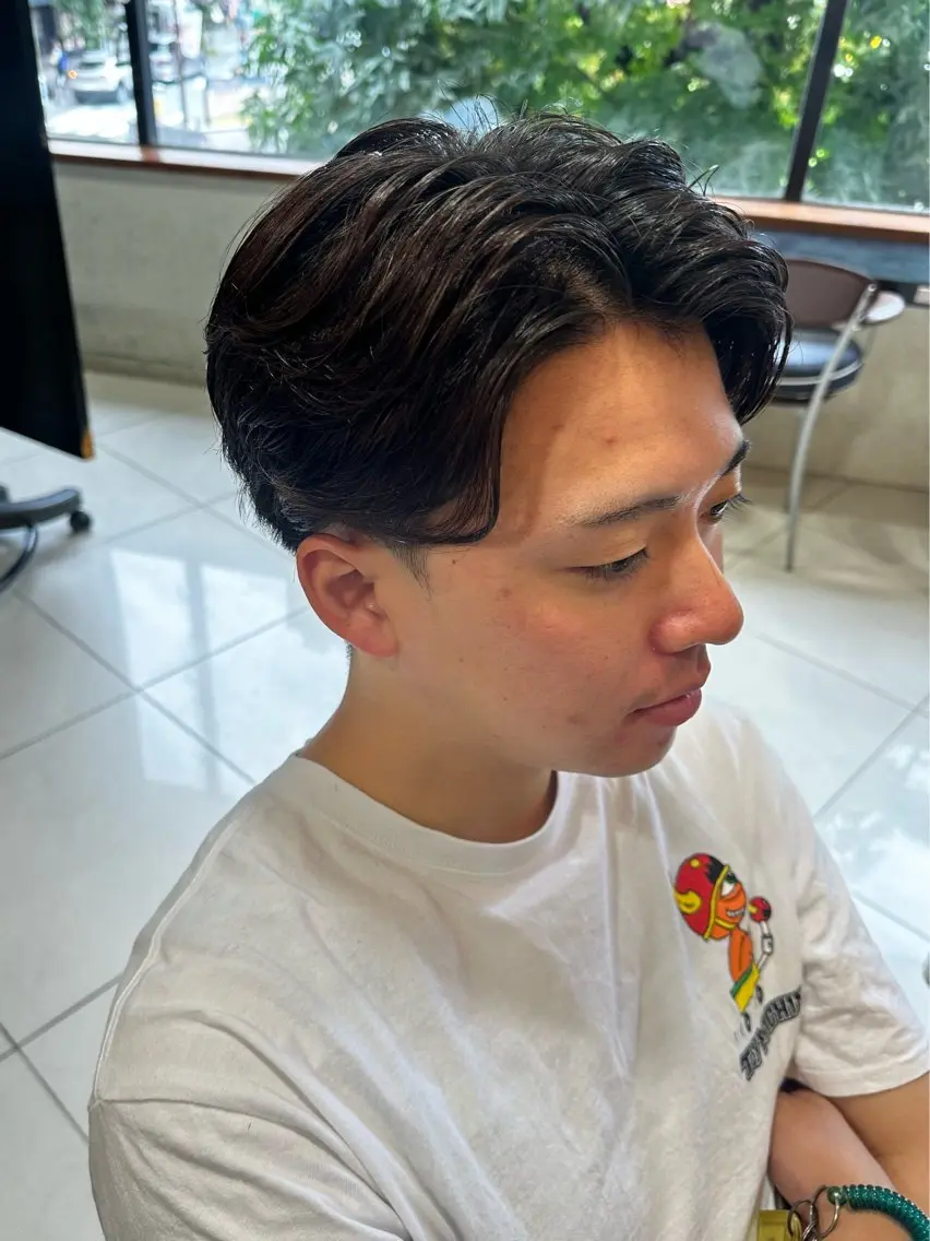パーマ メンズ カット パーマ 💙メンズカット池袋 Manami💙のヘアスタイル