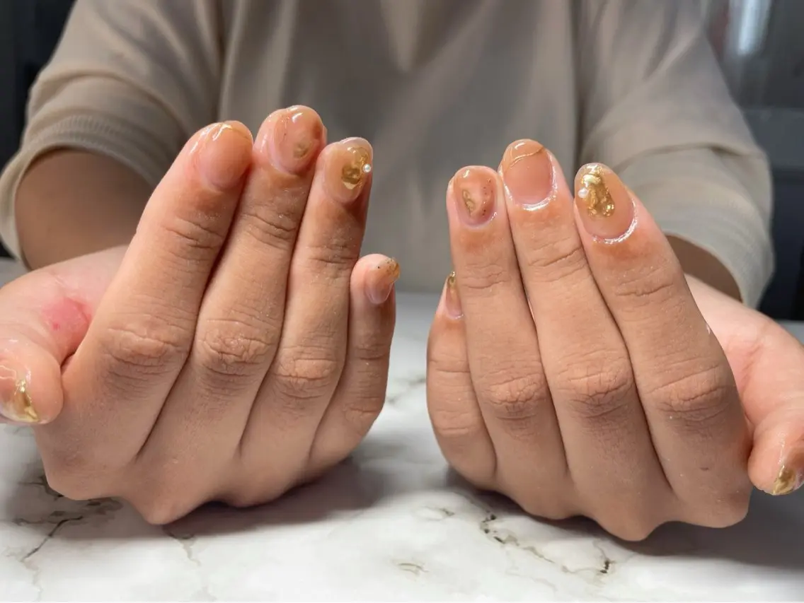 ネイル 持ち込み ニュアンスネイル nail salon シェリコのネイルデザイン