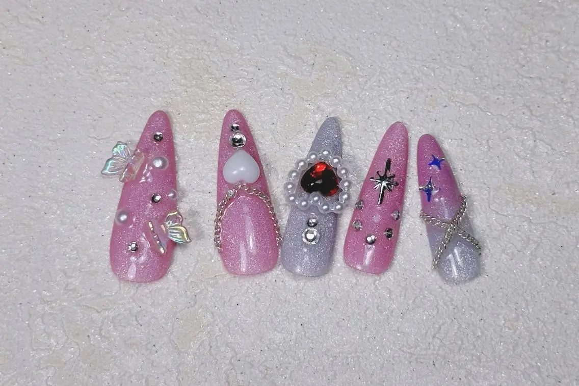 ネイル ロングネイル スカルプネイル ネイルチップ ワンホンネイル MSSugar Nailのネイルデザイン