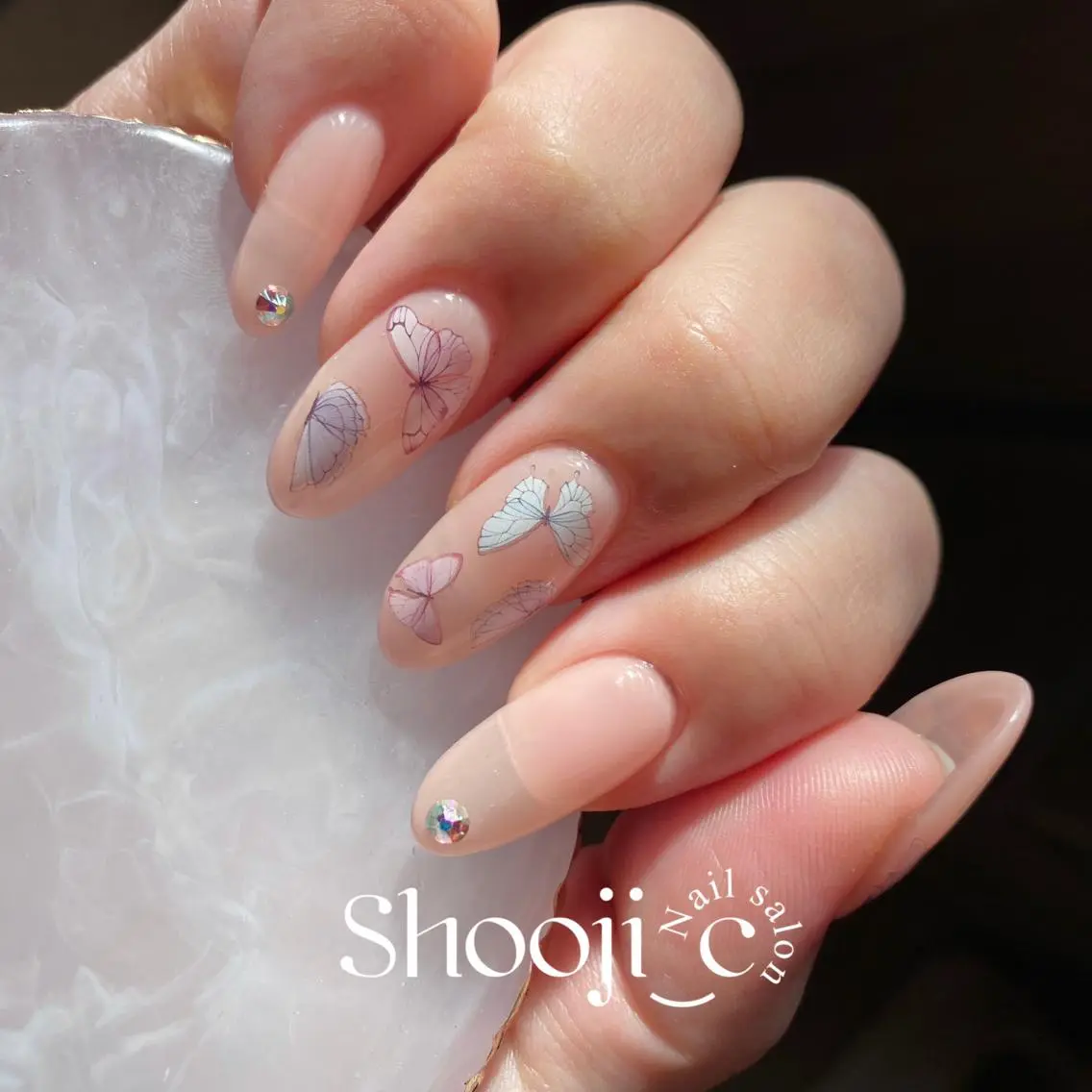 ネイル アートネイル ストーンネイル Shooji_c Nail salonのネイルデザイン
