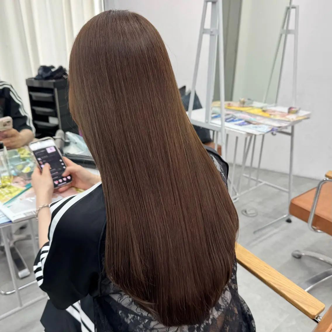 ロング カラー ヘアアレンジ ヘアカラー ブリーチなしカラー /新百合ヶ丘/安形翔のヘアスタイル
