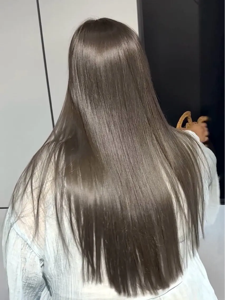 ロング カラー カット ヘアカラー トリートメント ヘアセット 髪質改善/縮毛矯正/ ブリーチなしカラーのヘアスタイル