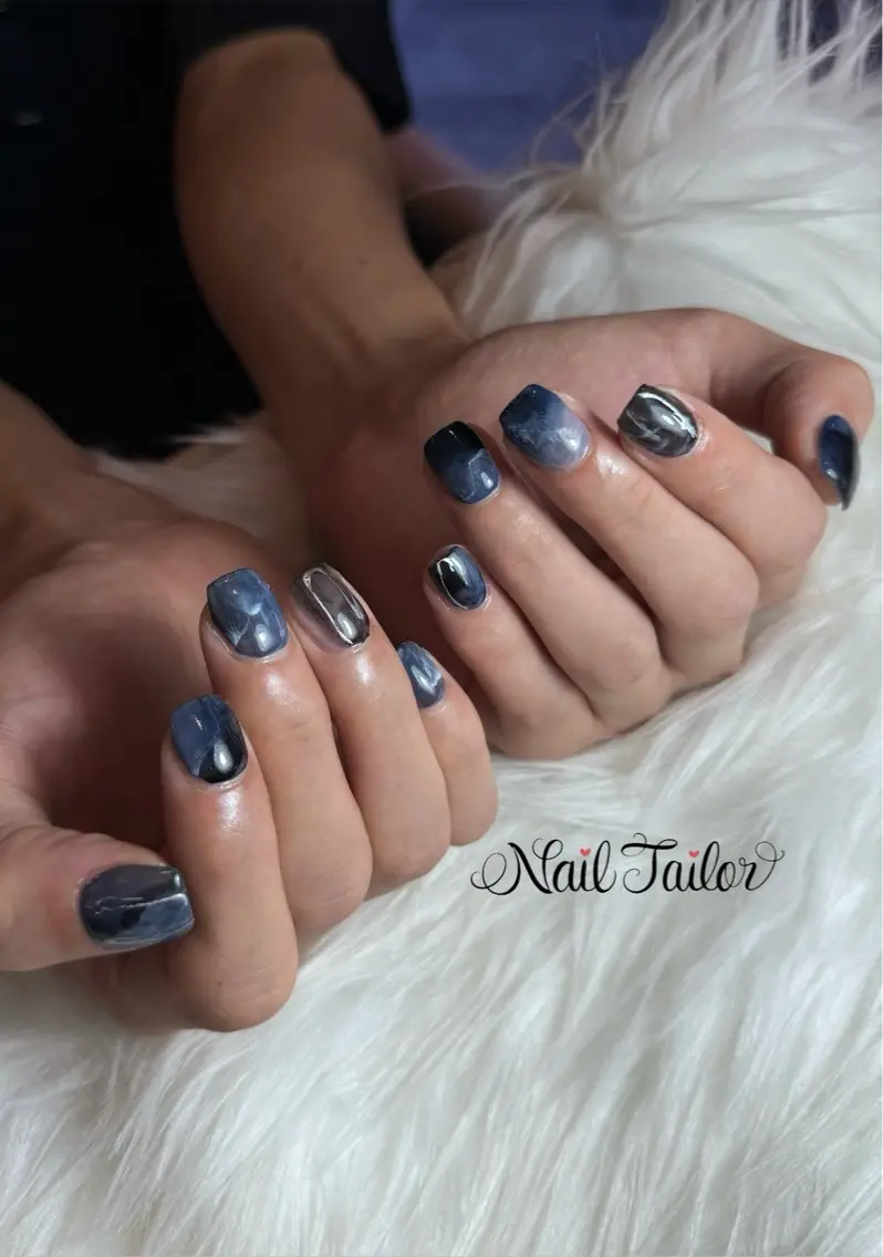 ネイル メンズネイル 持ち込み ニュアンスネイル ハンドネイル NailTailor ネイルテイラーのネイルデザイン