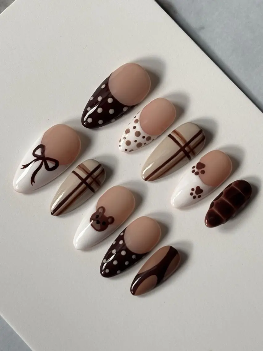 ネイル 長さ出し フレンチネイル グラデーション 韓国ネイル マグネットネイル ハンドネイル Lannie nailのネイルデザイン